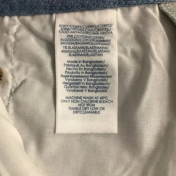 Chaps Size 52 Mens Shorts Flat Front Classic Fit Casual Comfort Pants Gray New - Picture 7 of 9